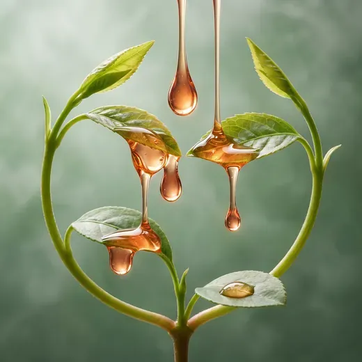 Textura ilustrativa do ativo PDRN vegetal